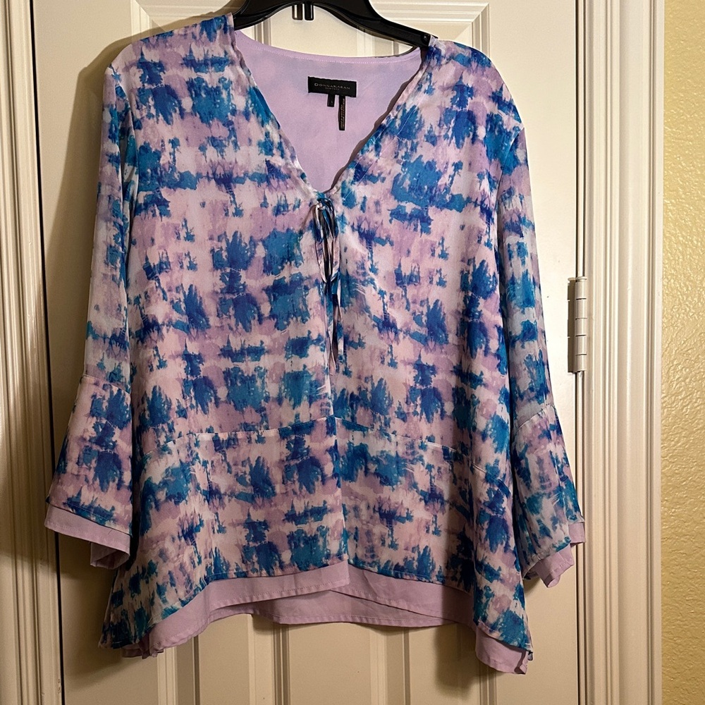 Donna Karan Blue and Purple Blouse